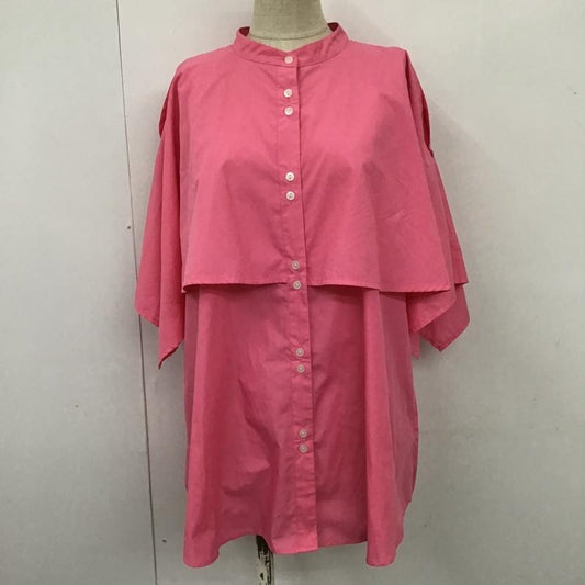 バースデイルーム Birthday room シャツ、ブラウス 半袖 1505AN01 2WAYケープブラウス FREE 無地 桃 / ピンク /  レディース USED 古着 中古 10101073