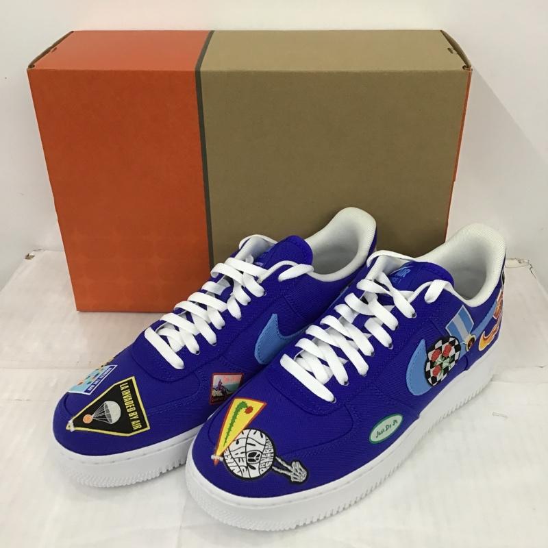 ナイキ NIKE スニーカー スニーカー DX2304-400 AIR FORCE 1 07 PREMIUM 27cm 箱有 40周年 27.0cm 総柄 青 / ブルー / X 白 / ホワイト /  メンズ USED 古着 中古 10101100