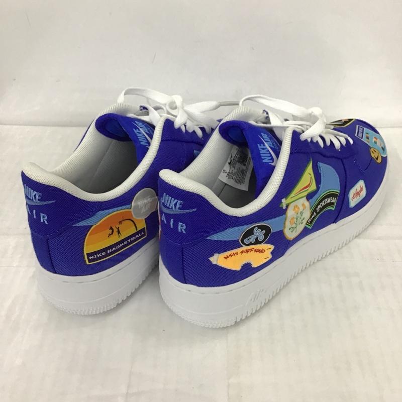 ナイキ NIKE スニーカー スニーカー DX2304-400 AIR FORCE 1 07 PREMIUM 27cm 箱有 40周年 27.0cm 総柄 青 / ブルー / X 白 / ホワイト /  メンズ USED 古着 中古 10101100