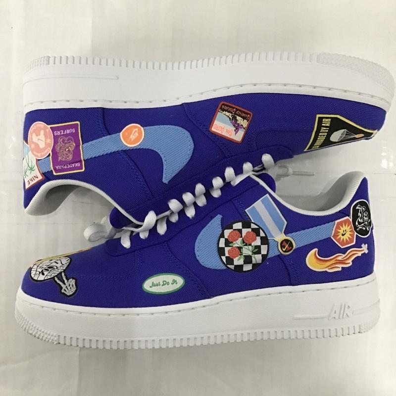ナイキ NIKE スニーカー スニーカー DX2304-400 AIR FORCE 1 07 PREMIUM 27cm 箱有 40周年 27.0cm 総柄 青 / ブルー / X 白 / ホワイト /  メンズ USED 古着 中古 10101100