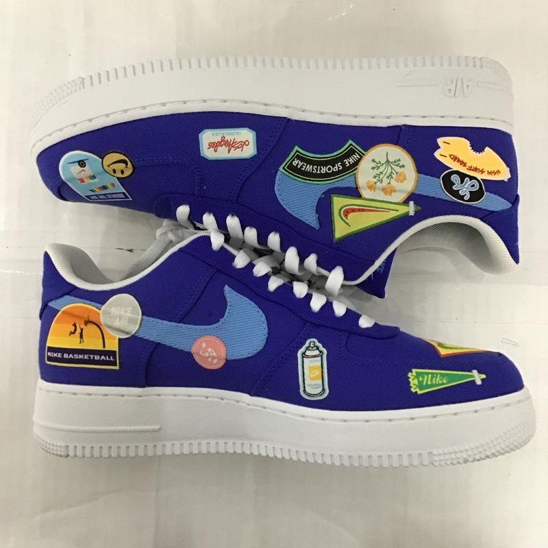 ナイキ NIKE スニーカー スニーカー DX2304-400 AIR FORCE 1 07 PREMIUM 27cm 箱有 40周年 27.0cm 総柄 青 / ブルー / X 白 / ホワイト /  メンズ USED 古着 中古 10101100