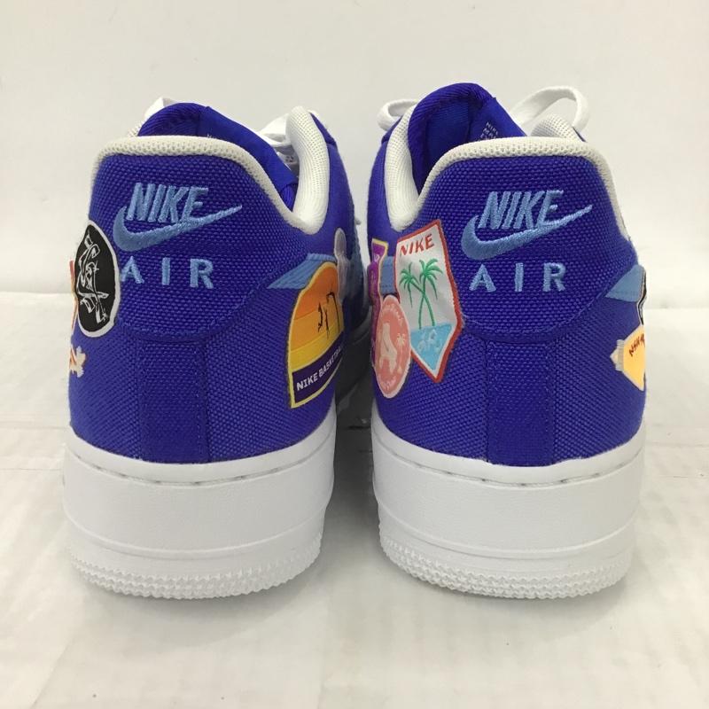 ナイキ NIKE スニーカー スニーカー DX2304-400 AIR FORCE 1 07 PREMIUM 27cm 箱有 40周年 27.0cm 総柄 青 / ブルー / X 白 / ホワイト /  メンズ USED 古着 中古 10101100
