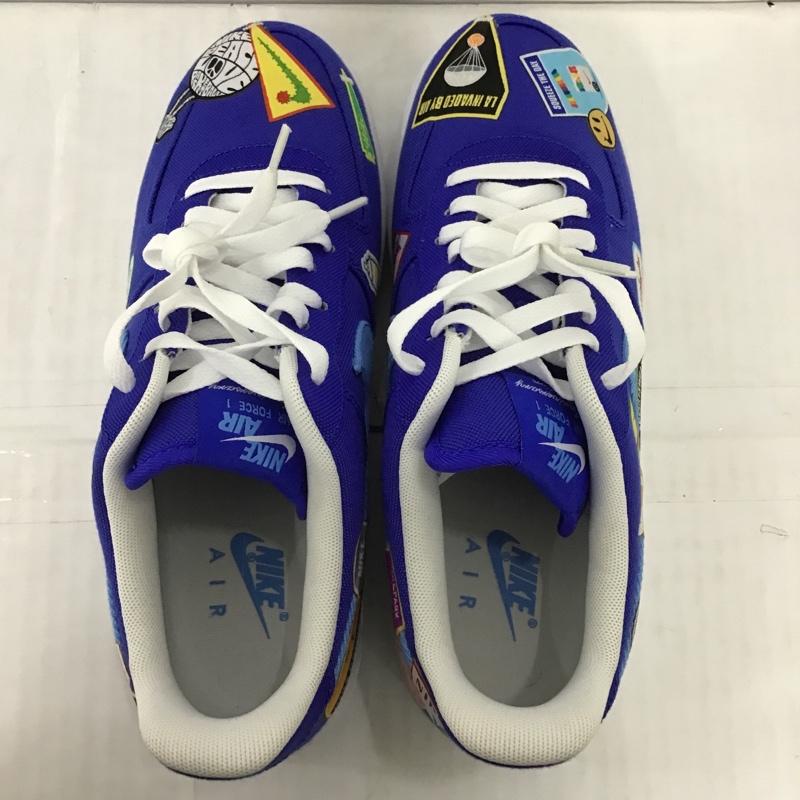 ナイキ NIKE スニーカー スニーカー DX2304-400 AIR FORCE 1 07 PREMIUM 27cm 箱有 40周年 27.0cm 総柄 青 / ブルー / X 白 / ホワイト /  メンズ USED 古着 中古 10101100