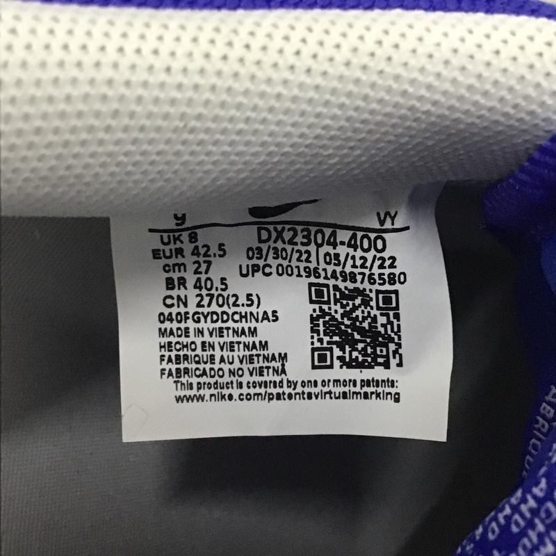ナイキ NIKE スニーカー スニーカー DX2304-400 AIR FORCE 1 07 PREMIUM 27cm 箱有 40周年 27.0cm 総柄 青 / ブルー / X 白 / ホワイト /  メンズ USED 古着 中古 10101100