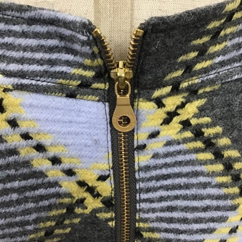 ブルーレーベル・クレストブリッジ BLUE LABEL CRESTBRIDGE スカート ひざ丈スカート 55S19-253-07 ウール フレアスカート 38 チェック 灰 / グレー / X 水色 / ライトブルー / X 黒 / ブラック / X ベージュ / ベージュ /  レディース USED 古着 中古 10101113