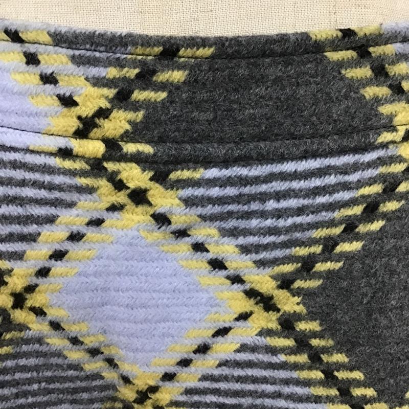 ブルーレーベル・クレストブリッジ BLUE LABEL CRESTBRIDGE スカート ひざ丈スカート 55S19-253-07 ウール フレアスカート 38 チェック 灰 / グレー / X 水色 / ライトブルー / X 黒 / ブラック / X ベージュ / ベージュ /  レディース USED 古着 中古 10101113