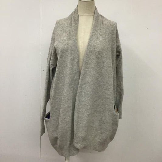 ブルーレーベル・クレストブリッジ BLUE LABEL CRESTBRIDGE カーディガン 長袖 55N38-240-07 38 無地 灰 / グレー /  レディース USED 古着 中古 10101138