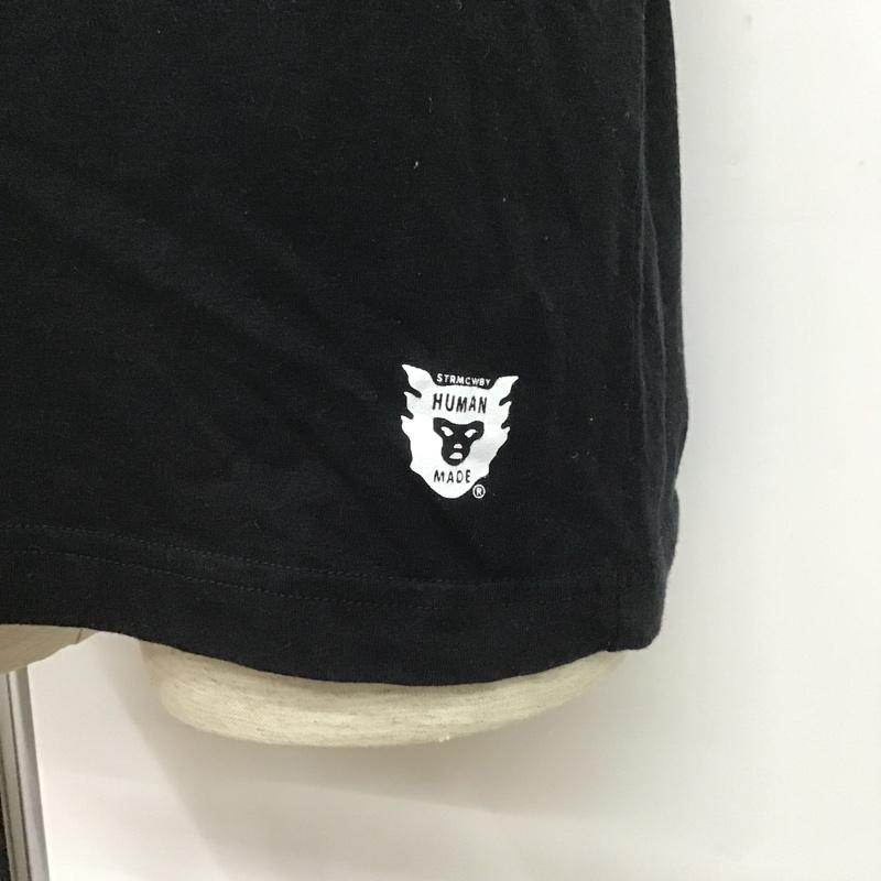 ヒューマンメード HUMAN MADE Tシャツ 半袖 クルーネック M ワンポイント 黒 / ブラック /  メンズ USED 古着 中古 10101150