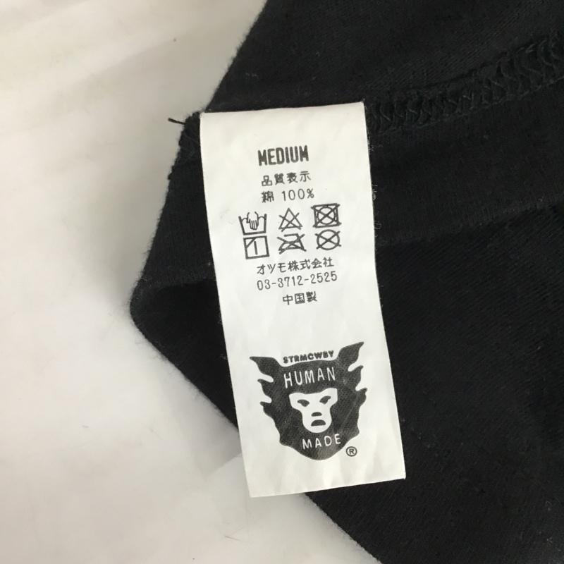 ヒューマンメード HUMAN MADE Tシャツ 半袖 クルーネック M ワンポイント 黒 / ブラック /  メンズ USED 古着 中古 10101150