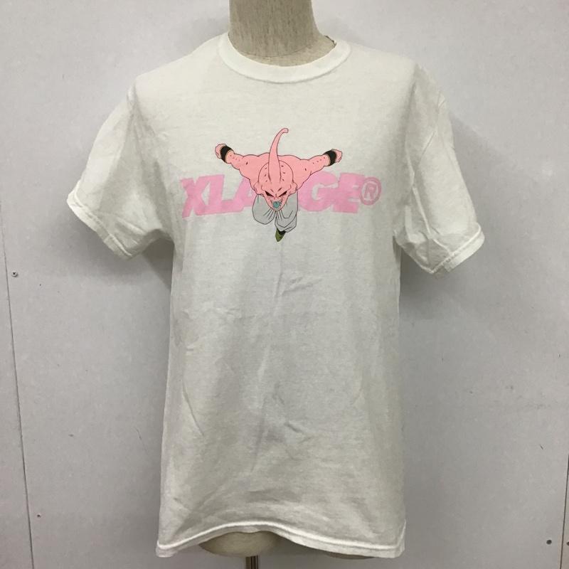 エクストララージ XLARGE Tシャツ 半袖 01172197 DRAGON BALL Z ドラゴンボールZ 魔人ブウ M ロゴ、文字 白 / ホワイト / X 桃 / ピンク /  メンズ USED 古着 中古 10101151