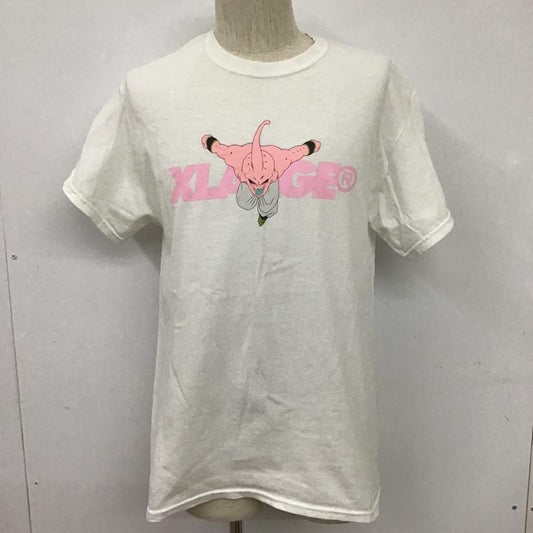 エクストララージ XLARGE Tシャツ 半袖 01172197 DRAGON BALL Z ドラゴンボールZ 魔人ブウ M ロゴ、文字 白 / ホワイト / X 桃 / ピンク /  メンズ USED 古着 中古 10101151