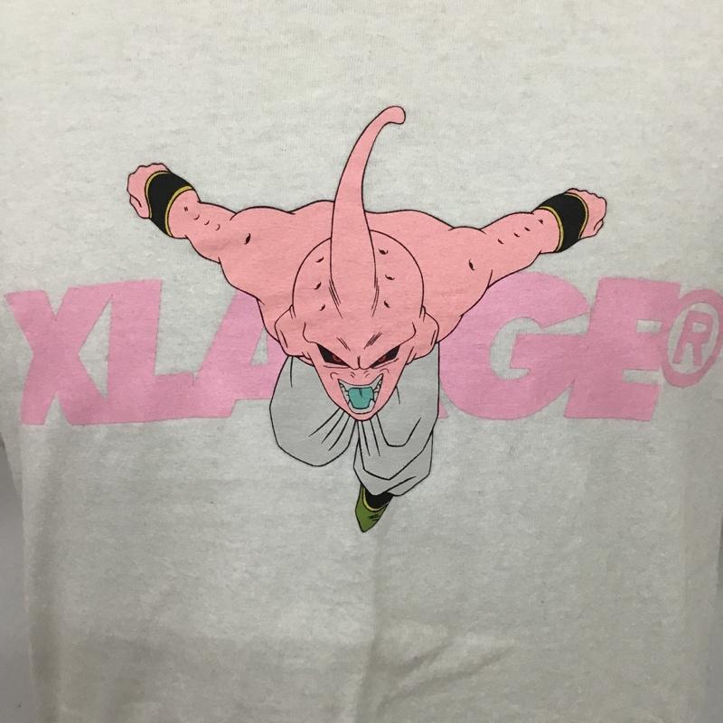エクストララージ XLARGE Tシャツ 半袖 01172197 DRAGON BALL Z ドラゴンボールZ 魔人ブウ M ロゴ、文字 白 / ホワイト / X 桃 / ピンク /  メンズ USED 古着 中古 10101151