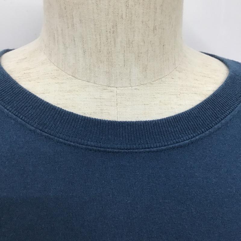 カーハート Carhartt Tシャツ 半袖 K87 984 クルーネック 胸ポケット XL ロゴ、文字 青 / ブルー /  メンズ USED 古着 中古 10101160