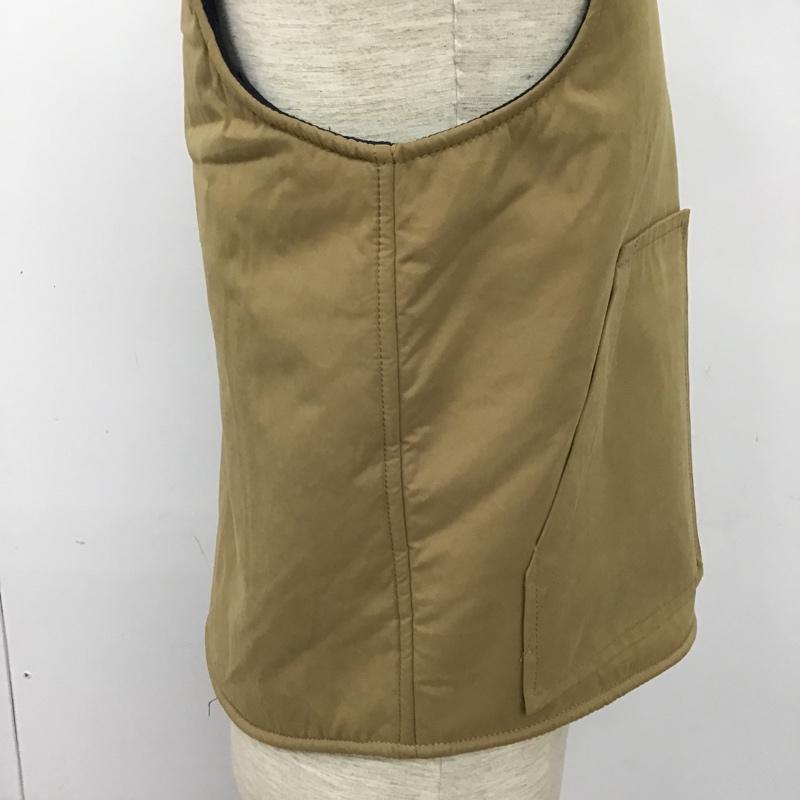 古着 USED ベスト ベスト OKONKWO ミリタリー ジップアップ S 無地 ベージュ / ベージュ /  メンズ USED 古着 中古 10101162