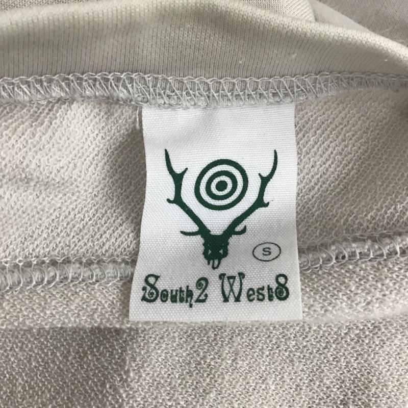 サウスツーウェストエイト South2 West8 Tシャツ 七分袖 GL861 クルーネック コットン ナイロン S ワンポイント 灰 / グレー /  メンズ USED 古着 中古 10101166