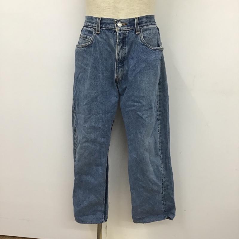 サニーサイドアップ MADE by sunny side up パンツ デニム、ジーンズ ジーパン ロゴ、文字 青 / ブルー /  メンズ USED 古着 中古 10101169
