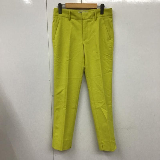 ザラ ZARA パンツ スラックス 7290 042 520 センタープレス 無地 黄 / イエロー /  レディース USED 古着 中古 10101179