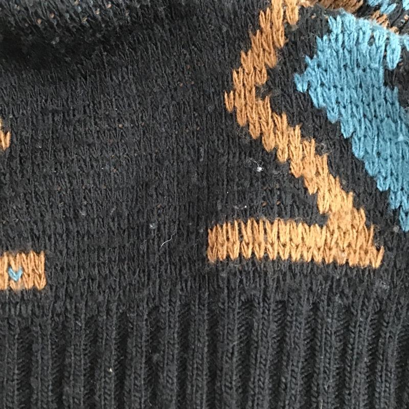 古着 USED カーディガン 長袖 campus 80年代 Vネック XL 総柄 マルチカラー / マルチカラー /  メンズ USED 古着 中古 10101186