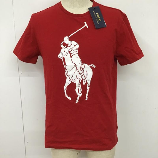 ポロラルフローレン POLO RALPH LAUREN Tシャツ 半袖 ビッグポニー クルーネック タグ付き S プリント 赤 / レッド / X 白 / ホワイト /  メンズ USED 古着 中古 10101189