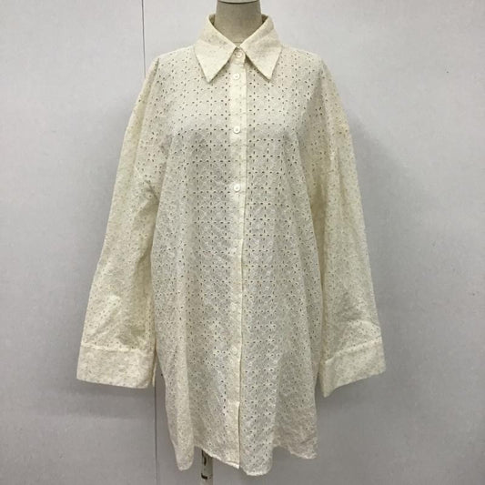 ザラ ZARA シャツ、ブラウス 長袖 2731 080 710 オーバーサイズ エンブロイダリー XS 刺繍 アイボリー / アイボリー /  レディース USED 古着 中古 10101216
