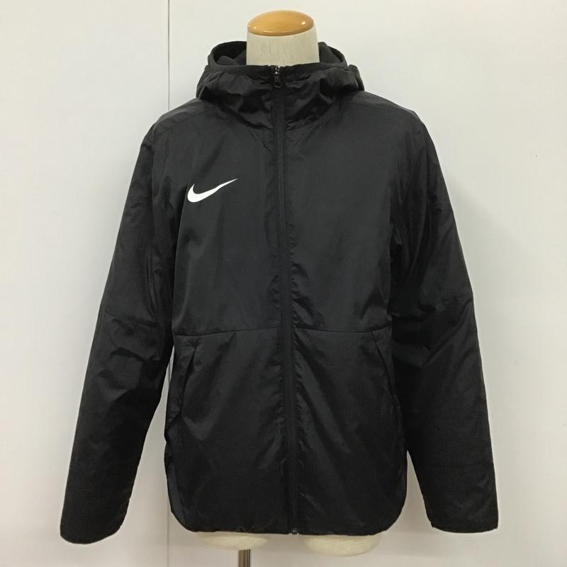 ナイキ NIKE ジャケット、上着 ジャケット、ブレザー CW6768-010 サーマ レペル パーク メンズ サッカージャケット サッカーウェア L ワンポイント 黒 / ブラック /  メンズ USED 古着 中古 10101223