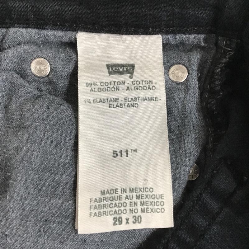 リーバイストラウスアンドコー Levi Strauss & co. パンツ デニム、ジーンズ デニムパンツ ワーカージーンズ カジュアルパンツ スリムパンツ ストレッチパンツ 29インチ 無地 黒 / ブラック /  メンズ USED 古着 中古 10101230