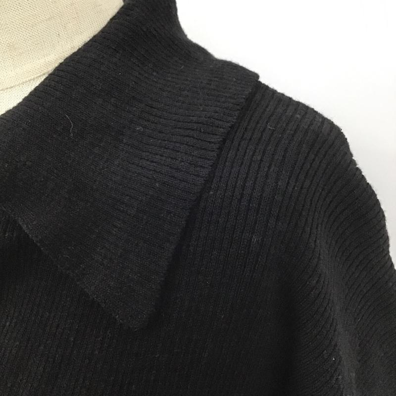アングリッド Ungrid カットソー 半袖 半袖ニット カラーニットカットソー Vネックニットカットソー リブニットカットソー FREE 無地 黒 / ブラック /  レディース USED 古着 中古 10101247