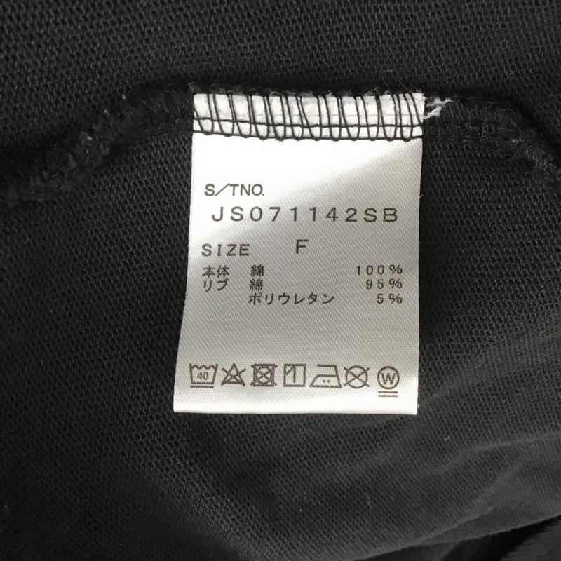 ジーナシス JEANASIS ワンピース ロングスカート 半袖ワンピース 無地ワンピース ロングワンピース クルーネックワンピース FREE 無地 黒 / ブラック /  レディース USED 古着 中古 10101253