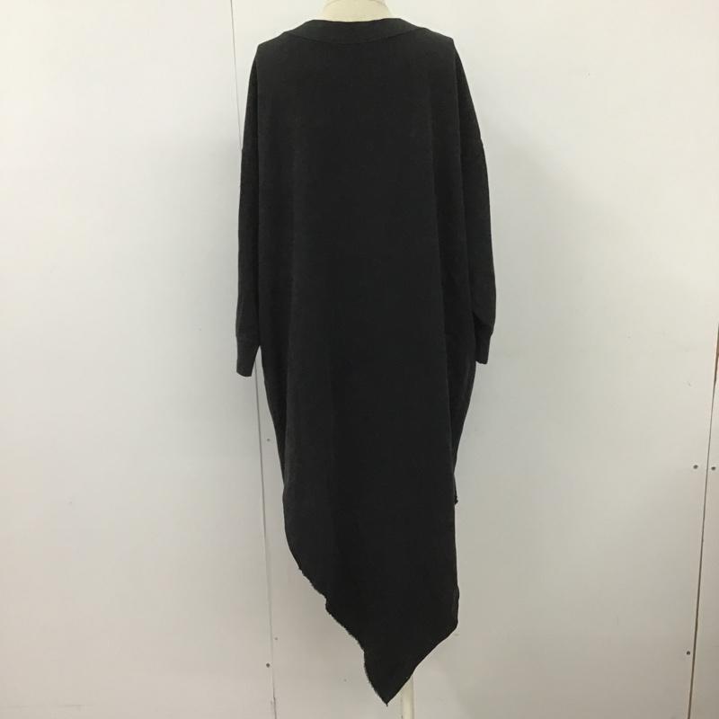ジーナシス JEANASIS ワンピース ロングスカート 半袖ワンピース 無地ワンピース ロングワンピース クルーネックワンピース FREE 無地 黒 / ブラック /  レディース USED 古着 中古 10101253