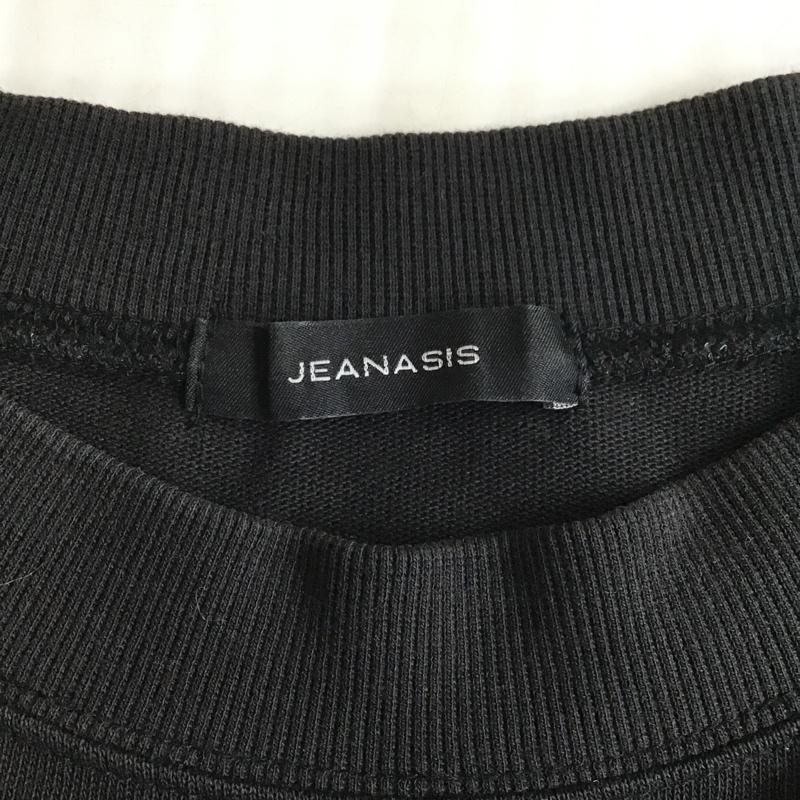 ジーナシス JEANASIS ワンピース ロングスカート 半袖ワンピース 無地ワンピース ロングワンピース クルーネックワンピース FREE 無地 黒 / ブラック /  レディース USED 古着 中古 10101253