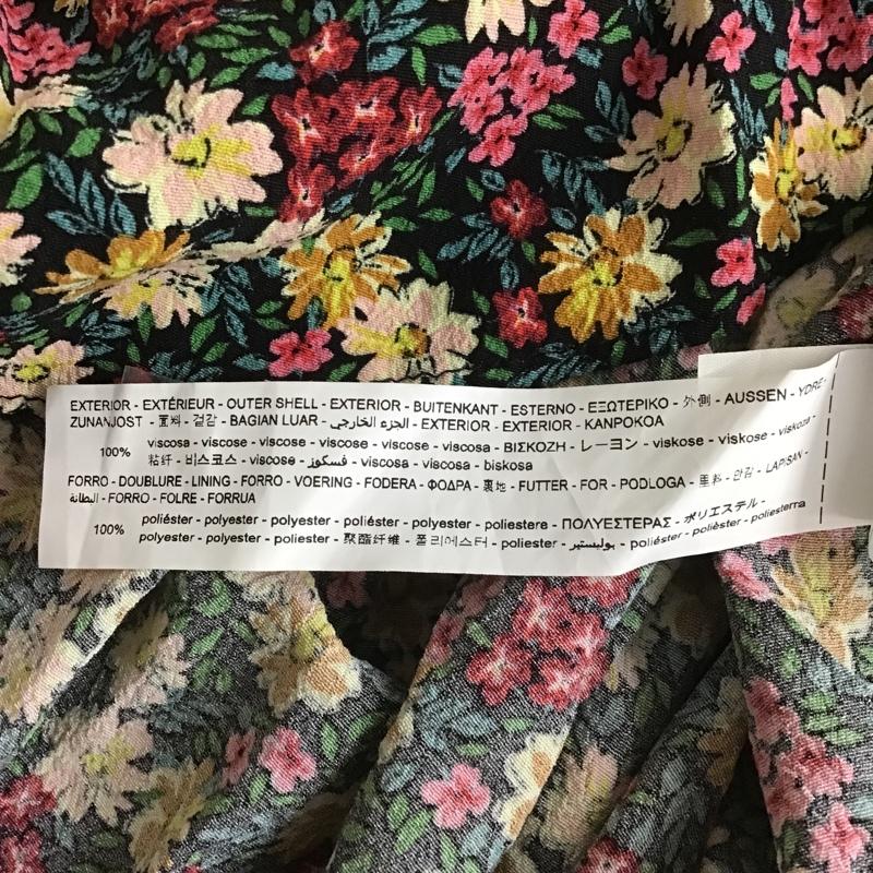 ザラ ZARA ワンピース ひざ丈スカート ミニワンピース 半袖ワンピース 花柄ワンピース フレアワンピース S 総柄 X 花柄 マルチカラー / マルチカラー /  レディース USED 古着 中古 10101266