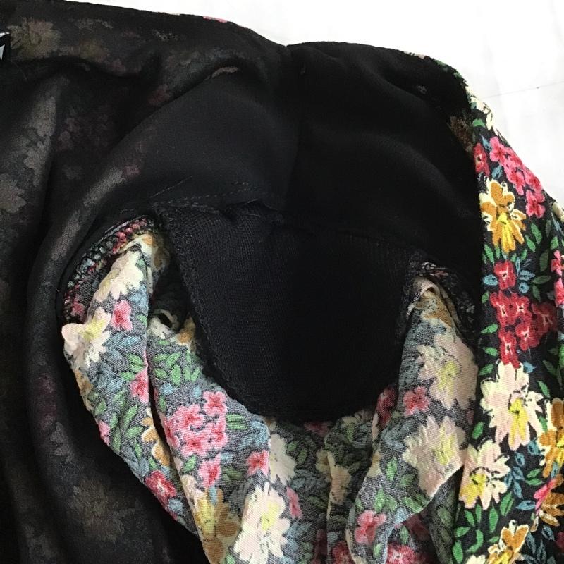 ザラ ZARA ワンピース ひざ丈スカート ミニワンピース 半袖ワンピース 花柄ワンピース フレアワンピース S 総柄 X 花柄 マルチカラー / マルチカラー /  レディース USED 古着 中古 10101266
