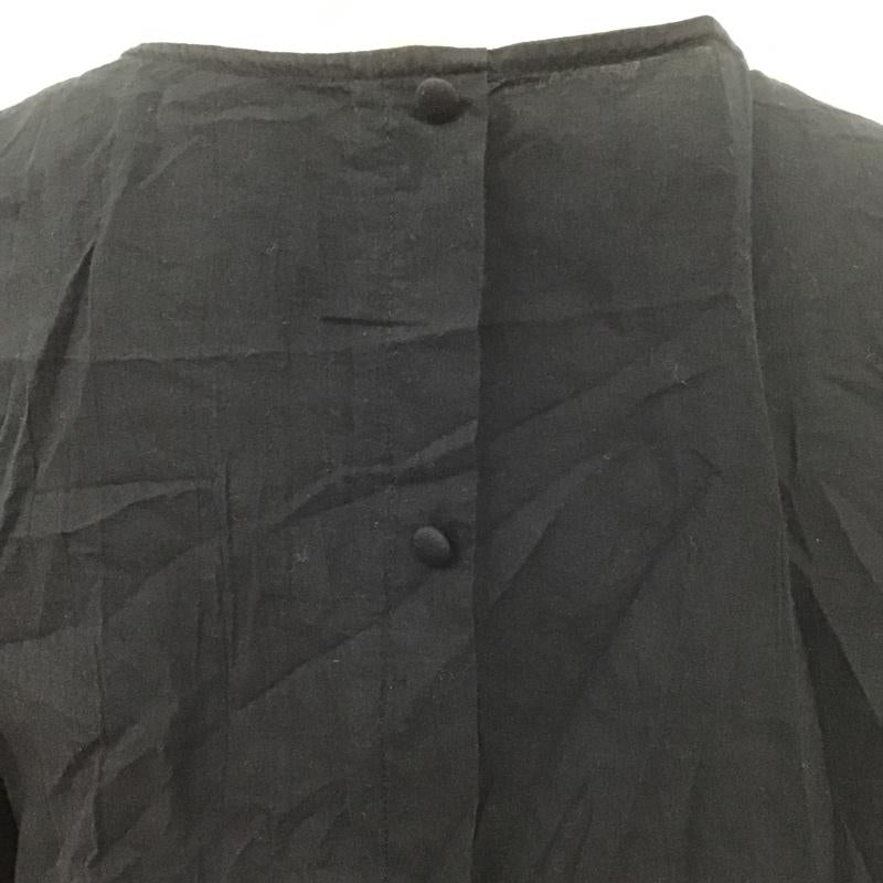 ローリーズファーム LOWRYS FARM カットソー 半袖 LF617052TS ブラウス 半袖シャツ ワイドネックカットソー カジュアルシャツ M 無地 黒 / ブラック /  レディース USED 古着 中古 10101271