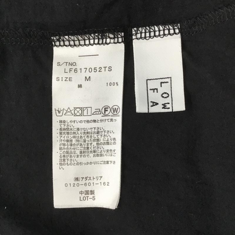 ローリーズファーム LOWRYS FARM カットソー 半袖 LF617052TS ブラウス 半袖シャツ ワイドネックカットソー カジュアルシャツ M 無地 黒 / ブラック /  レディース USED 古着 中古 10101271