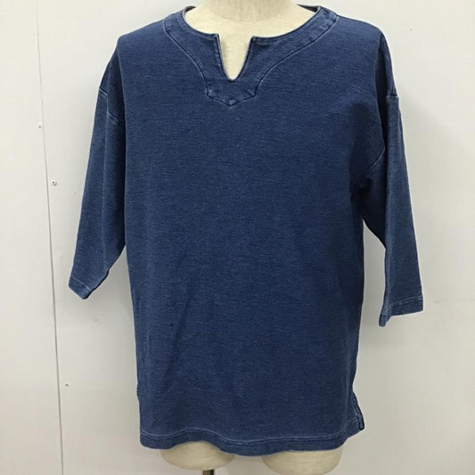 アデイインザライフ ユナイテッドアローズ A day in the life UNITED ARROWS カットソー 半袖 半袖カットソー Vネックカットソー スウェット 無地カットソー M 無地 インディゴ / インディゴ /  メンズ USED 古着 中古 10101278