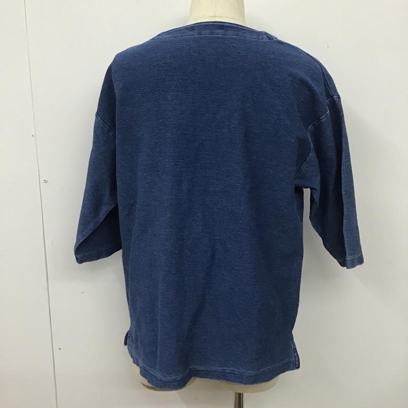 アデイインザライフ ユナイテッドアローズ A day in the life UNITED ARROWS カットソー 半袖 半袖カットソー Vネックカットソー スウェット 無地カットソー M 無地 インディゴ / インディゴ /  メンズ USED 古着 中古 10101278