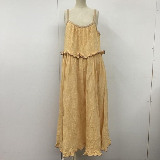フリークスストア FREAK'S STORE ワンピース ロングスカート 1114248901366 クレープ配色キャミOP キャミソールワンピース ロングワンピース FREE 無地 橙 / オレンジ /  レディース USED 古着 中古 10101281