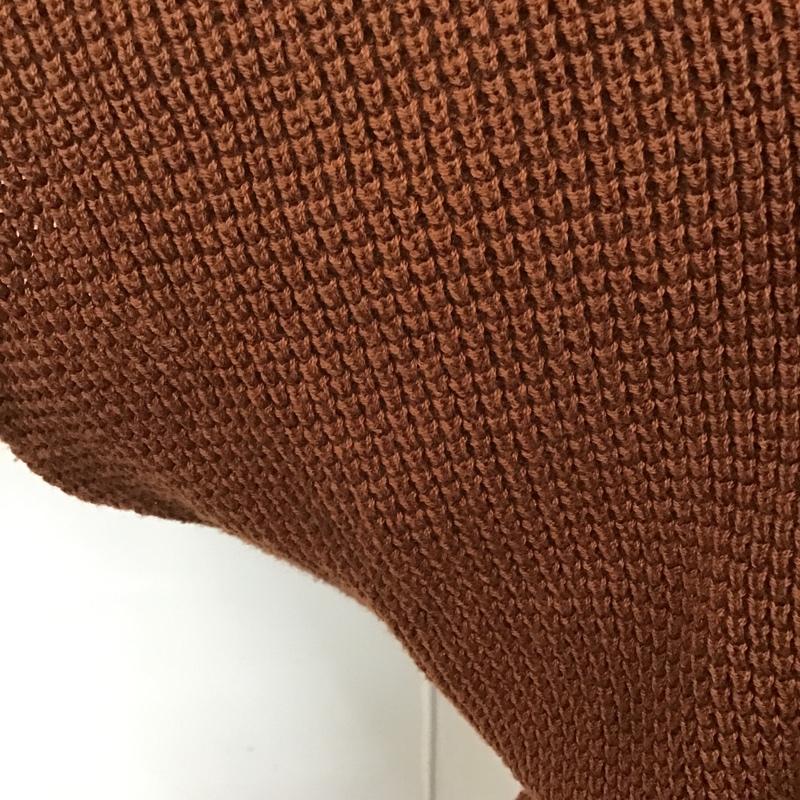 ローリーズファーム LOWRYS FARM カットソー 半袖 LF619002AD 半袖カットソー Vネックカットソー 半袖ニットカットソー FREE 無地 茶 / ブラウン /  レディース USED 古着 中古 10101282