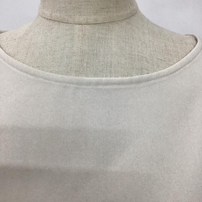 ナノユニバース nano・universe カットソー 半袖 673-9121022 リネンライクフレアスリーブブラウス 半袖カットソー バックスリットカットソー FREE 無地 白 / ホワイト /  レディース USED 古着 中古 10101291
