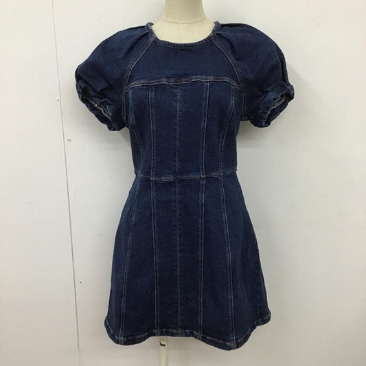 ザラ ZARA ワンピース ミニスカート デニム S 無地 インディゴ / インディゴ /  レディース USED 古着 中古 10101308