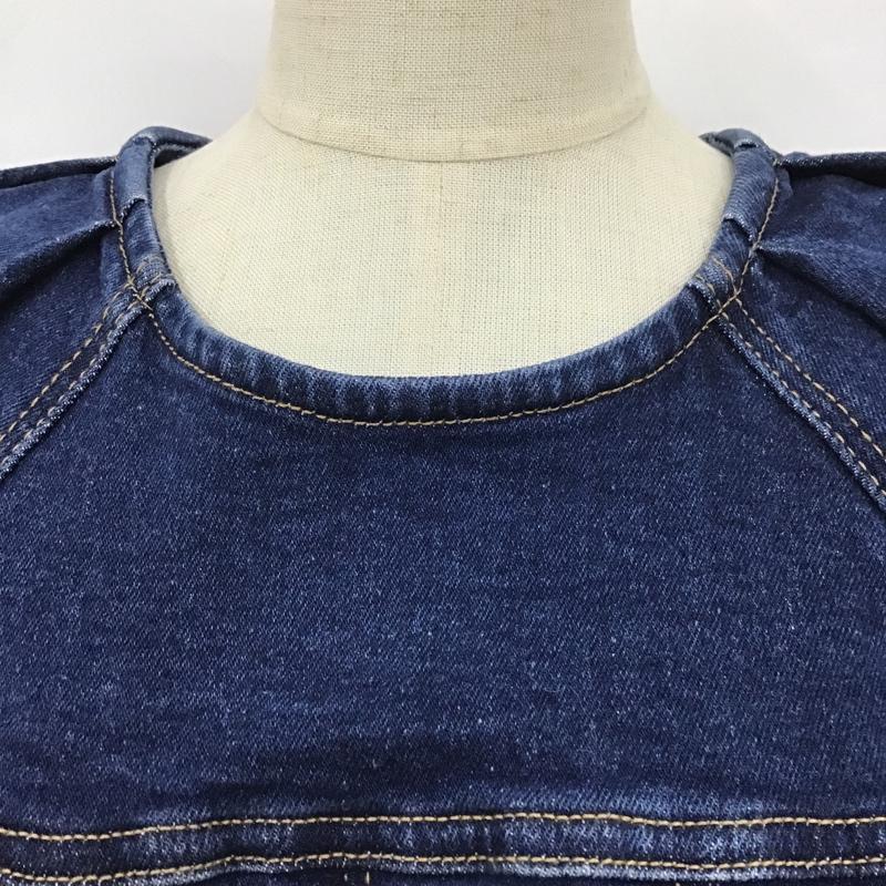 ザラ ZARA ワンピース ミニスカート デニム S 無地 インディゴ / インディゴ /  レディース USED 古着 中古 10101308