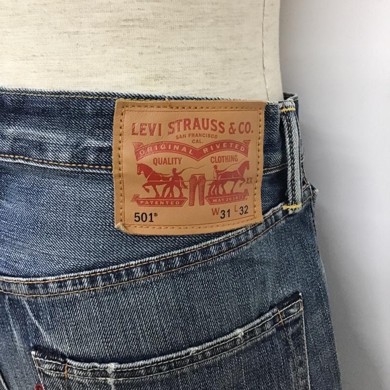 リーバイス Levi's パンツ デニム、ジーンズ 00501-1170 ストレート W31 L32 31インチ 無地 青 / ブルー /  メンズ USED 古着 中古 10101339