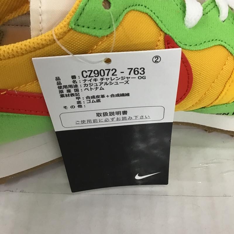 ナイキ NIKE スニーカー スニーカー CZ9072-763 CHALLENGER OG 29.5cm 箱有 29.5cm ロゴ、文字 橙 / オレンジ / X 赤 / レッド / X 黄緑 / イエローグリーン / X 白 / ホワイト /  メンズ USED 古着 中古 10101364