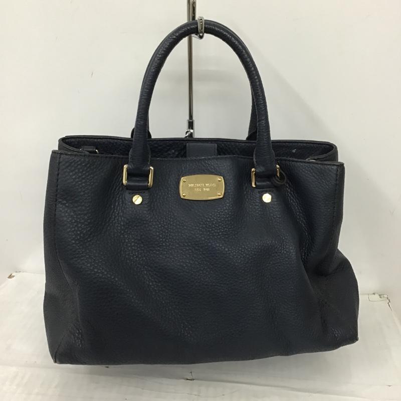 マイケルコース MICHAEL KORS ハンドバッグ ハンドバッグ 35H3GBFT2L ロゴ、文字 紺 / ネイビー / X 金 / ゴールド /  レディース USED 古着 中古 10101372
