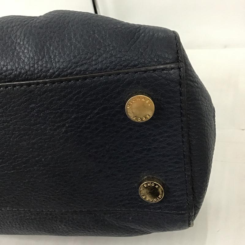 マイケルコース MICHAEL KORS ハンドバッグ ハンドバッグ 35H3GBFT2L ロゴ、文字 紺 / ネイビー / X 金 / ゴールド /  レディース USED 古着 中古 10101372