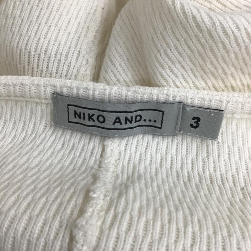 ニコアンド niko and... カットソー 長袖 M 無地 オフホワイト / オフホワイト /  レディース USED 古着 中古 10101376