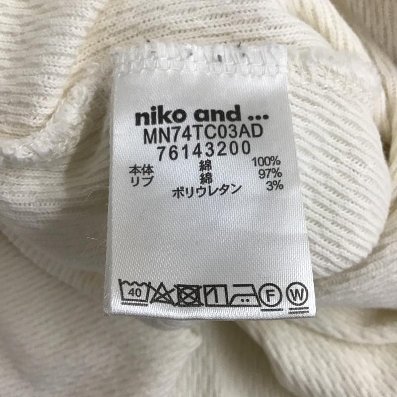 ニコアンド niko and... カットソー 長袖 M 無地 オフホワイト / オフホワイト /  レディース USED 古着 中古 10101376