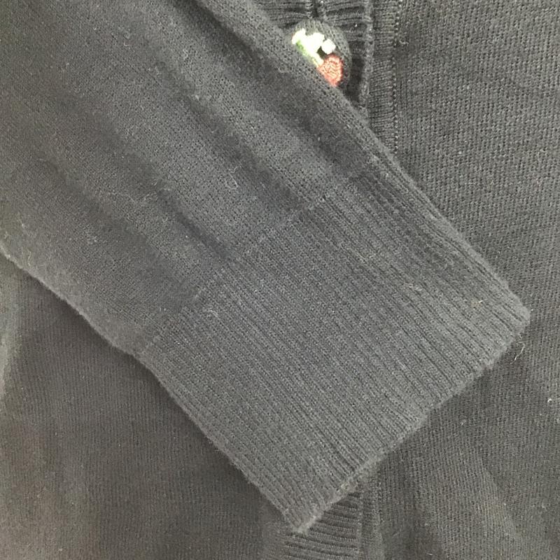 ジルスチュアート JILLSTUART カーディガン 長袖 125-260287 ビシュー コットン FREE 無地 黒 / ブラック /  レディース USED 古着 中古 10101392