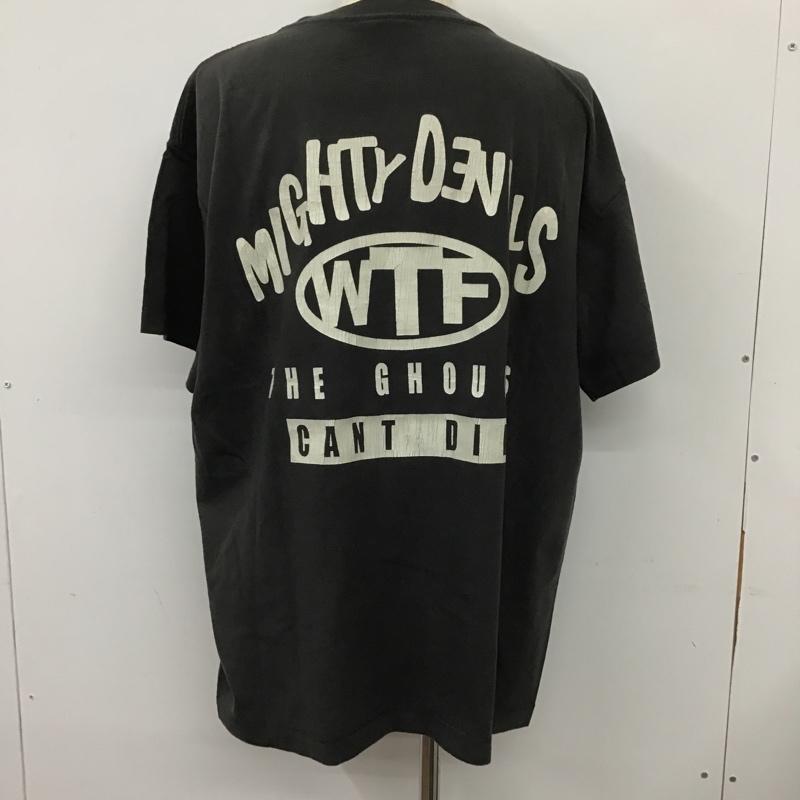 セントマイケル SAINT MICHAEL Tシャツ 半袖 クルーネック プリント バックプリント XL ロゴ、文字 黒 / ブラック /  メンズ USED 古着 中古 10101403