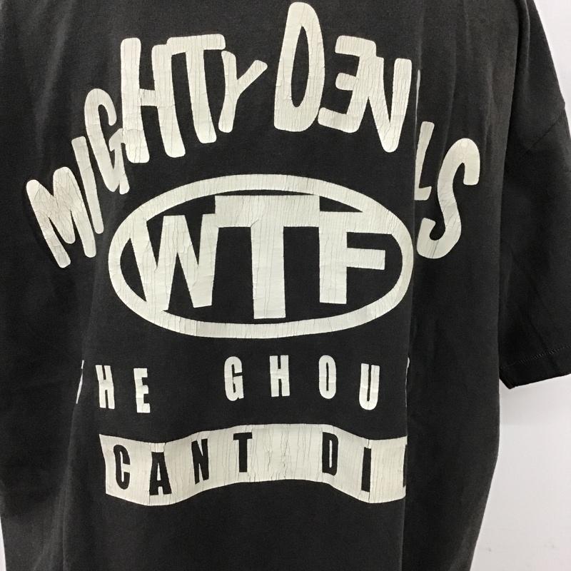 セントマイケル SAINT MICHAEL Tシャツ 半袖 クルーネック プリント バックプリント XL ロゴ、文字 黒 / ブラック /  メンズ USED 古着 中古 10101403